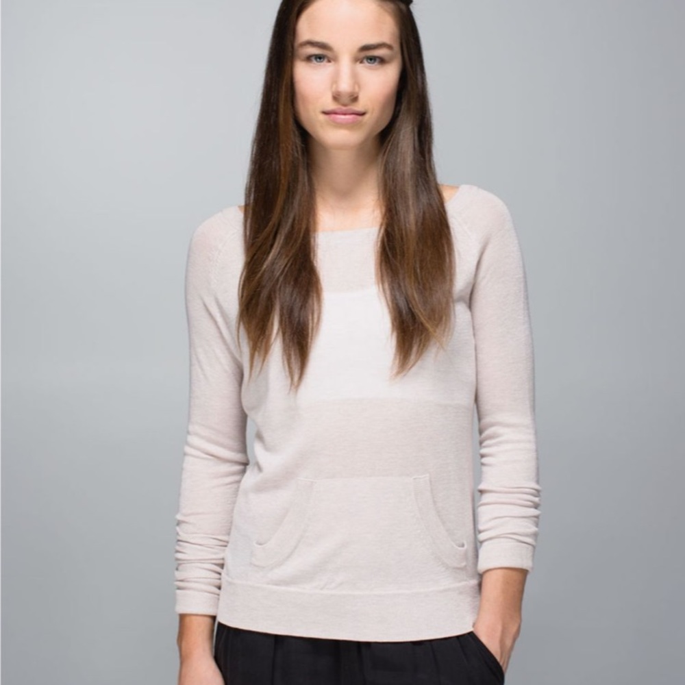 LULULEMON tan chai time pullover ii